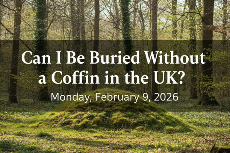 Can I be buried without a coffin in the UK