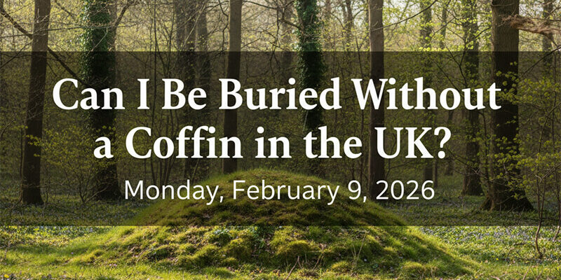 Can I be buried without a coffin in the UK