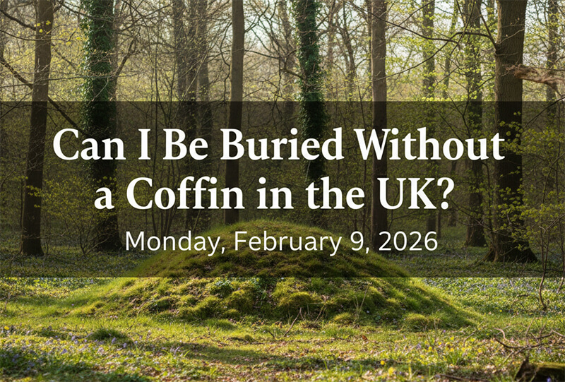 Can I be buried without a coffin in the UK