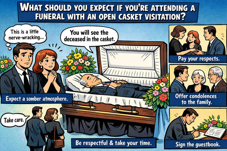 What should you expect if you're attending a funeral with an open casket visitation2