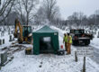 What do cemeteries do when the ground is frozen