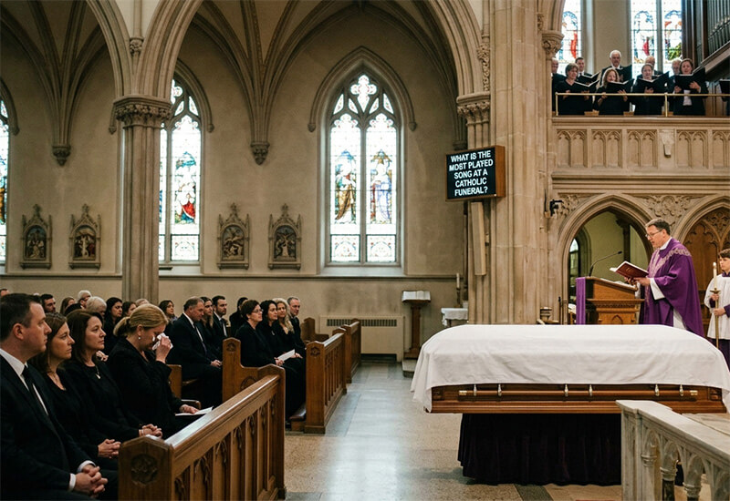 What is the most played song at a Catholic funeral2