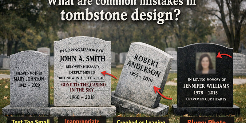 What are common mistakes in tombstone design What are common mistakes in tombstone design