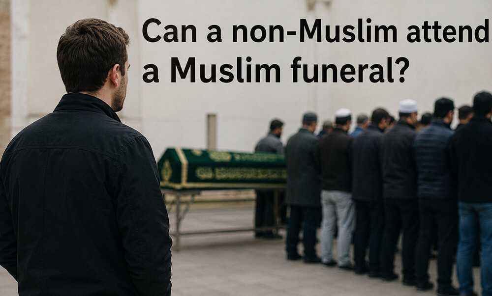 Can a non-Muslim attend a Muslim funeral