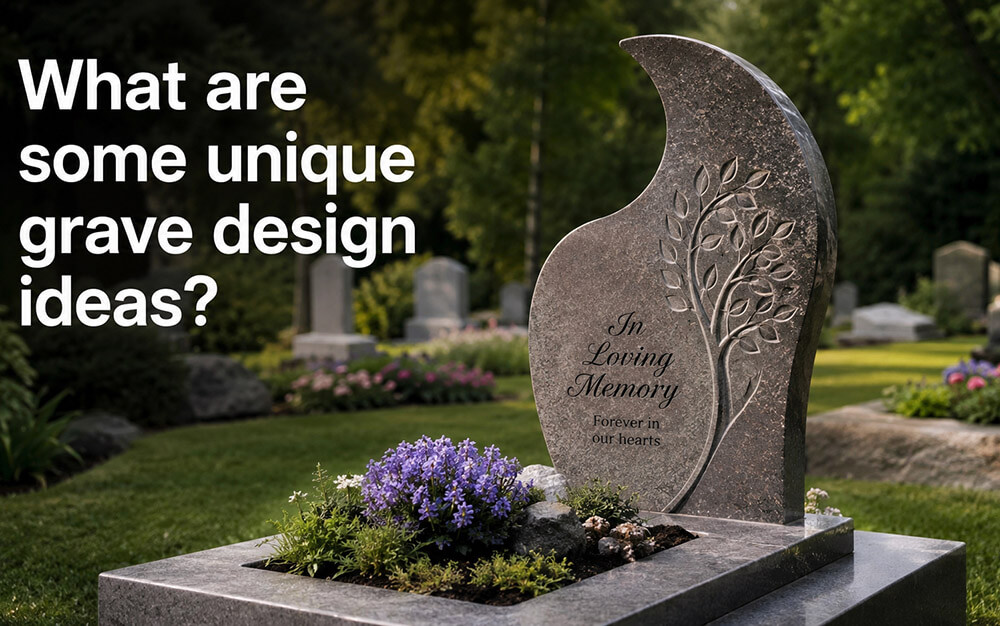 What are some unique grave design ideas