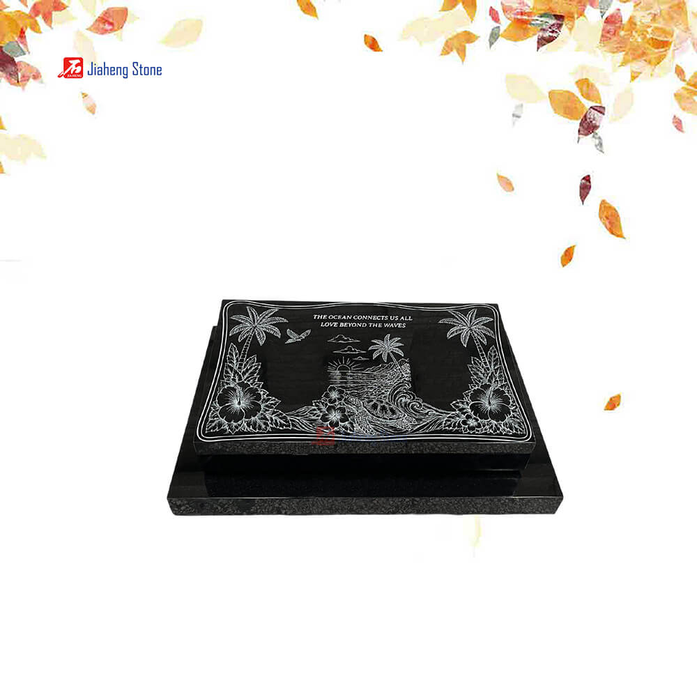 1721-1 Wholesale factory for black polished slant headstone with engraved designs 1721-1 Wholesale factory for black polished slant headstone with engraved designs