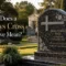 What does a sideways cross on a grave mean3